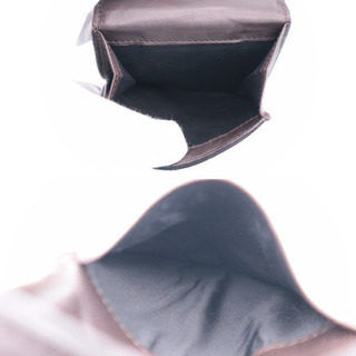 BOTTEGA VENETA/イントレチャート ブラウン 三つ折り財布》AB