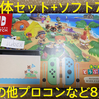 美品 ニンテンドースイッチ あつまれどうぶつの森セット +ソフト...