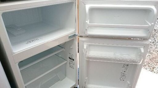 只今、商談中!!3点セット！！アマダナ 電気冷凍冷蔵庫 AT-HR11 　86L ２ドア右開き　2017年製ハイアール(Haier) JW-K50M 全自動洗濯機 5.0K 2017年製・YAMAZENオーブンレンジ YRC-160V(W) 2018年製