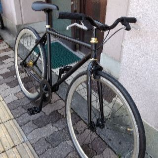 オールドビンテージ]700c ピストバイク シングル/ブラック