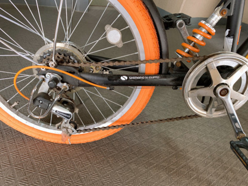 折り畳み式自転車（盗難防止チェーン付、鍵2個）