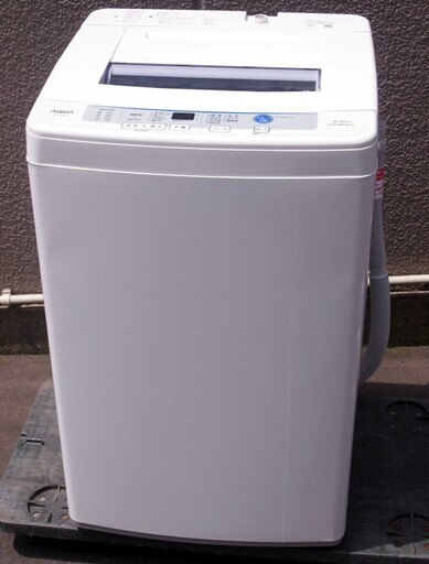 25【6ヶ月保証付】17年製 アクア 6kg 全自動洗濯機 AQW-S60E