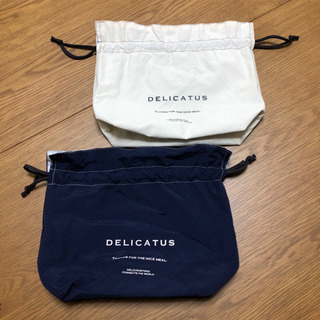 Delicatus 弁当 巾着袋 2枚セット