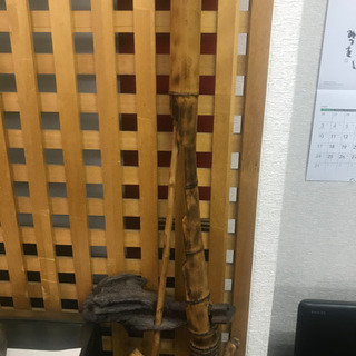 竹製 自在鉤 じざいかぎ バンブー レトロ 和風 中古