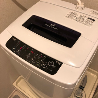 ハイアール　洗濯機　2015年製　JW-K43K 4.2kg