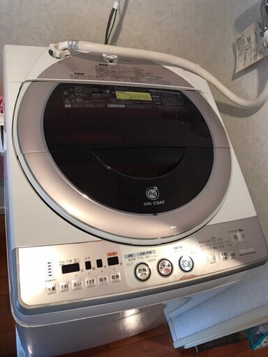 シャープ 洗濯乾燥機 洗濯8.0kg ES−TG 820-P SHARP 動作品