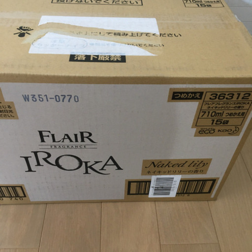 フレアフレグランス  IROKAネイキッドリリー詰め替え　特大サイズ15セット