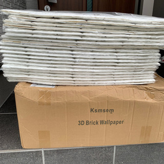 取引中 新品 枚 3d 壁紙 レンガ 防音シート 防水 壁紙 断熱 Diyクッション シール シート立体 壁用 壁紙 はがせる タイルシ Ichico お花茶屋の生活雑貨の中古あげます 譲ります ジモティーで不用品の処分