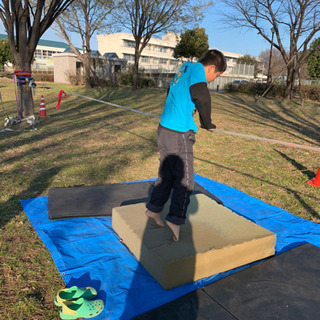 スラックライン土日にやります。 - スポーツ