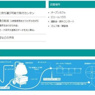 設置簡単すぐに使える微霧冷房