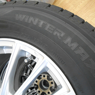 R SOPRTS ユーロテック 17×7.5J +37 PCD112 ダンロップ ウインターマックス 235/65R17 2019年 冬タイヤ 4本セット スタッドレス☆  札幌市 清田区 平岡