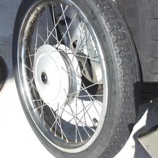 中古純正フロントホイール + リアホイール + 中古前後ミシュランタイヤ　(スーパーカブ110 ja07用) 中古純正フロントホイール + リアホイール + 中古前後ミシュランタイヤ