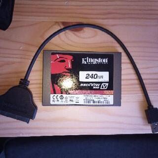 Kingston SSD 250gb ＆USB to sataケ...