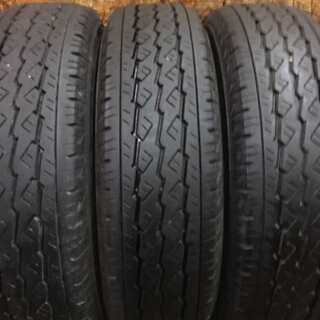 BS V600 195/80R15 107/105L LT 15インチ 夏タイヤ 4本 2016～2018年製 バリ溝 ハイエース キャラバン等 (VTG181) クレジットカード QR決済可能