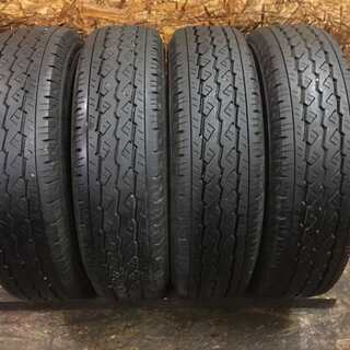 BS V600 195/80R15 107/105L LT 15インチ 夏タイヤ 4本 2016～2018年製 バリ溝 ハイエース キャラバン等 (VTG181) クレジットカード QR決済可能