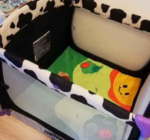 katoji　cowcowmoo カトージ 簡易ベッド プレイヤード ベビーサークル