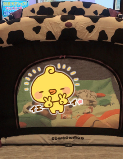 katoji　cowcowmoo カトージ 簡易ベッド プレイヤード ベビーサークル
