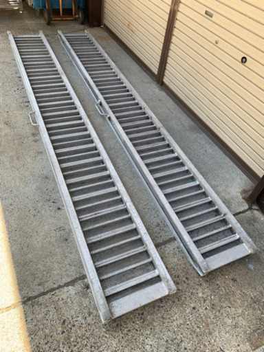 アルミブリッジ 歩み板 建設 機械 農業 3トン W3200xD360xH90mm