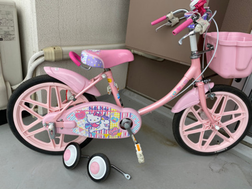 ブリジストン　ハローキティ　自転車　18インチ　美品　キティ　子供用
