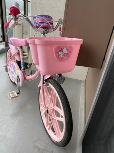 ブリジストン　ハローキティ　自転車　18インチ　美品　キティ　子供用