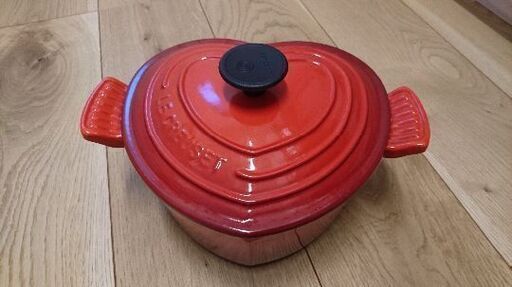 ［中古］Le creuset ル・クルーゼ ココット ダムール チェリーレッド