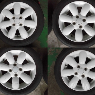 発送OKバリ山●ラパン純正ホイール付★155/65R14★ファルケン ４本　H-27