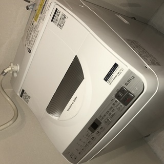 【乾燥機能付き全自動洗濯機】2019年シャープ製　洗濯脱水5.5...
