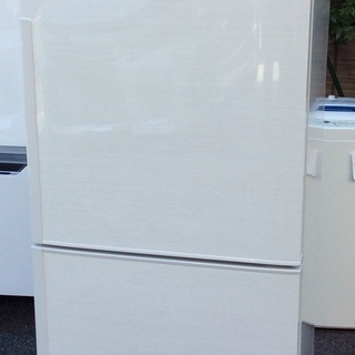 【RKGRE-354】特価！シャープ/271L 2ドア冷凍冷蔵庫/SJ-PD27C-W/ホワイト系/中古品/2017年製/当社より近隣無料配達！ RKGRE-354】特価！シャープ/271L 2ドア冷凍冷蔵庫/SJ-PD27C-W/ホワイト