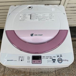 3799 シャープ 5.5kg 全自動洗濯機 SHARP ES-G55NC-P | www.justice