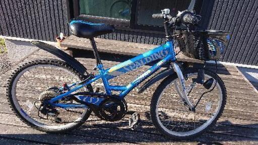 子ども自転車 22インチ (ユズしゅう) 上磯のマウンテンバイクの中古 