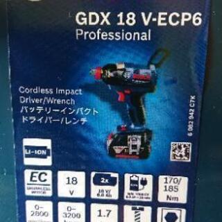 新品■ボッシュ 18V 6.0Ah インパクトドライバー GDR18V-EC6 6.0Ahバッテリー2個、充電器、キャリングケースL-BOXX136付 新品□ボッシュ 18V 6.0Ah インパクトドライバー GDR18V-EC6 6.0Ah