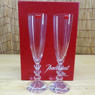 未使用 Baccarat バカラ ベガ シャンパンフルート ペアグラス 元箱付き