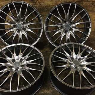 WORK STEEZ ワーク スティーズ 社外 18インチ 4本 7.5J5HPCD114.3+48 オーリス ストリーム アレテッツァ等 (VHI90) クレジットカード QR決済可能