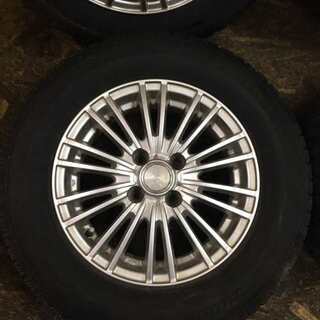 BS ICEPARTNER 185/70R14】スタッドレス 4本【LEBEN 社外 14インチ 5.5 