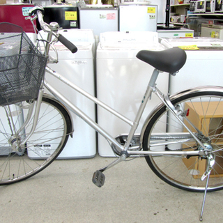自転車27インチ シティサイクル 3段切替 exe City ママチャリ シルバー色 札幌市北区