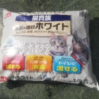 紙製の猫砂 13.5L ホワイト