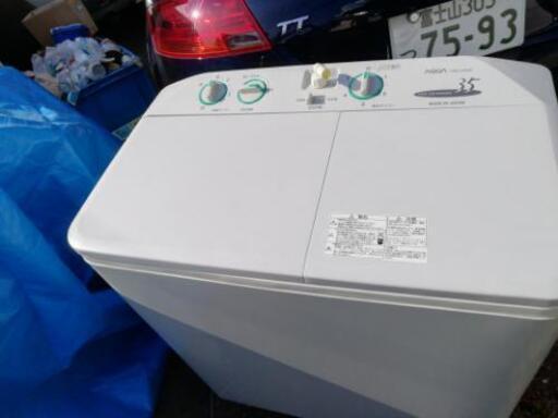 6０００　アクア 3.5kg 2槽式洗濯機 シティグレーAQUA AQW-N35-H 程度良いです。