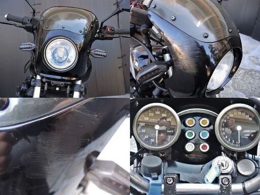 愛媛発★ エリミネーター400 ZL400A エンジン好調♪ 4-1管マフラー 走行距離38,081km バック&サイドステー付
