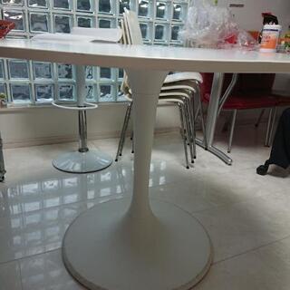 IKEA 丸テーブル  ホワイト