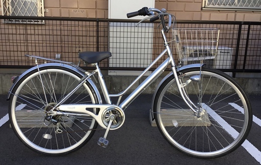 ＜美品車＞CHACLE チャクル・ノーパンク自転車・27インチ・6段変速