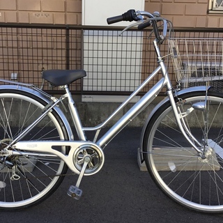 ＜美品車＞CHACLE チャクル・ノーパンク自転車・27インチ・6段変速