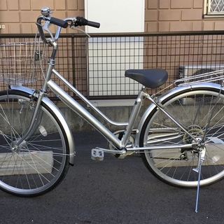 美品車＞CHACLE チャクル・ノーパンク自転車・27インチ・6段変速