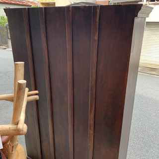 インド　アンティーク食器棚　本棚　レア　