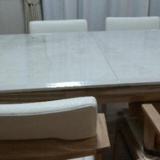 伸縮式ダイニングテーブルセット