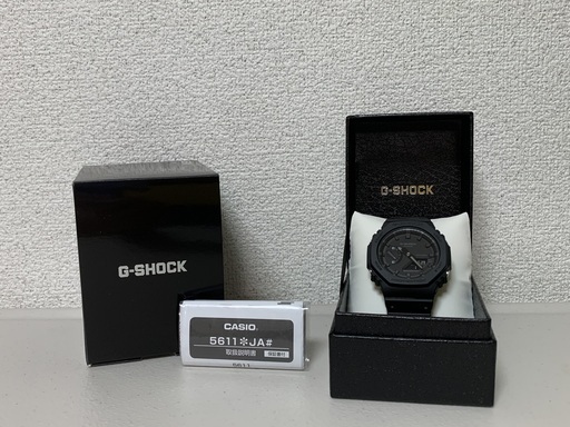 【取引完了】新品未使用 G-SHOCK GA-2100-1A1JF オールブラック 3年保証