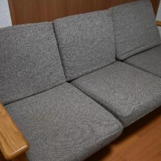 【1 daiz】unico VISK3シーターソファ　中古グレー送料込み 1 daiz】unico VISK3シーターソファ 中古グレー送料込み 1 daiz】unico