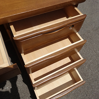 ☆Karimoku/カリモク☆書斎 デスク 机 学習机 両袖机 高級家具