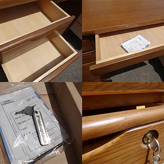 ☆Karimoku/カリモク☆書斎 デスク 机 学習机 両袖机 高級家具