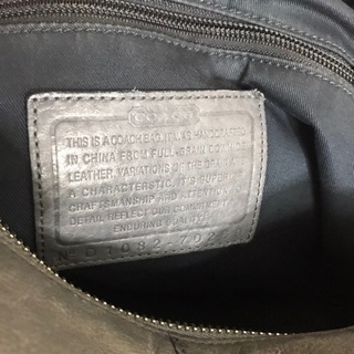 COACHメンズコーチグレーレザー2wayショルダービジネスバッグ 日本未 