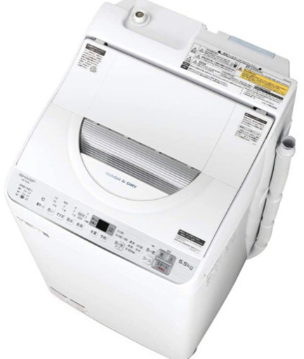 全自動洗濯乾燥機　SHARP ES-TX5C 洗濯5.5キロ乾燥3.5キロ